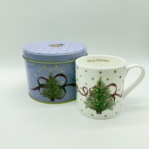 Royal Albert Old Country Roses Christmas Tree Mug & Gift Tin Bone China Holiday